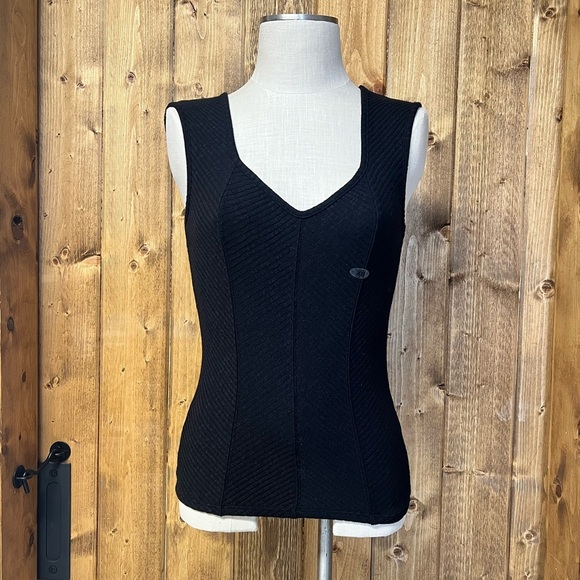 NWT Maurices XS Black Tank Top Stretchy Knit Layering Dressy - Picture 3 of 8